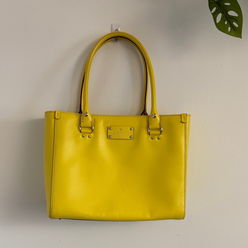 Kate Spade Sunny Yellow Leather Tote Bag
